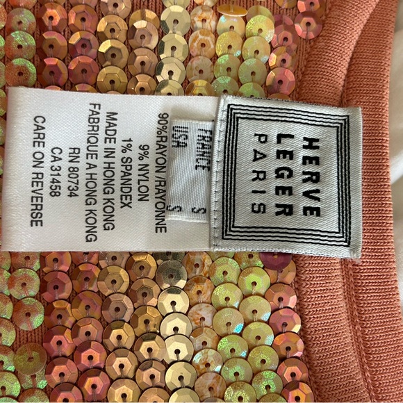 Stunning Herve Leger Sequined dress. Classy, Sophisticated, & Gorgeous - Picture 4 of 5